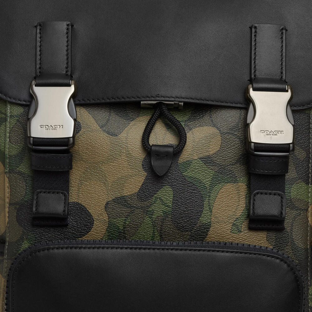 Coach Camouflage and Black Men's Backpack - Picture 4 of 4